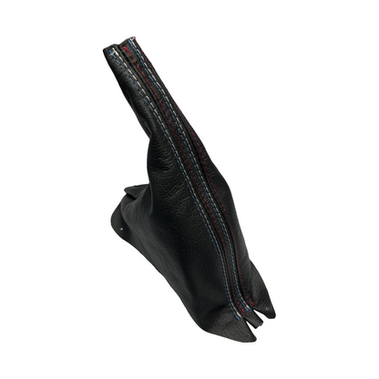 1994-2004 FORD MUSTANG GT-2001 Bullitt Black Genuine Leather Parking Brake Boot Cover-4