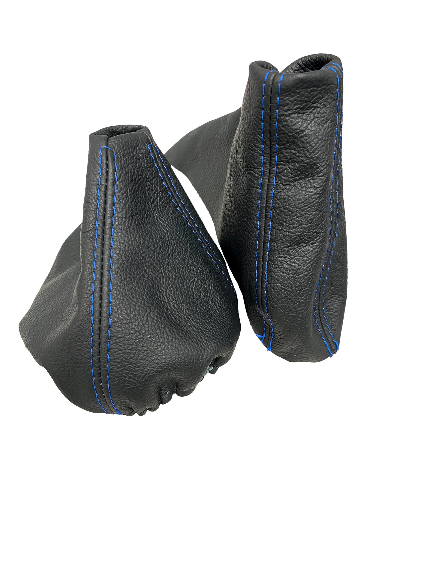 For 2005-2013 BMW E91 E92 E93 Genuine Leather Parking Brake & Shift Boot Cover In Black-3