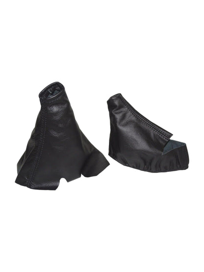 Leather AUTOMATIC Shift & Handbrake Boot Cover For Chevy Corvette C5 1997 1998 1999 2000 2001 2002 2003 2004-0