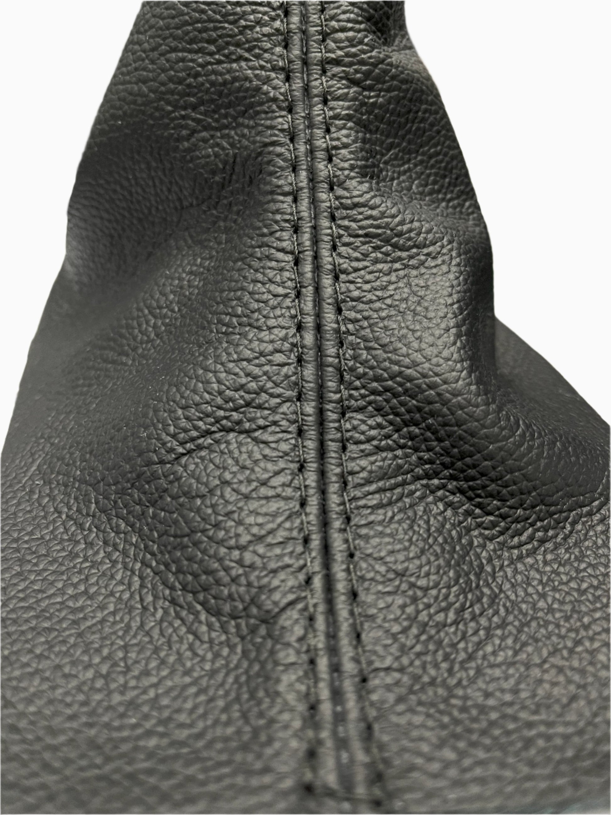 Black Stitch Leather Manual Shift Boot Cover For Ford Mustang GT 2010 2011 2012 2013 2014-2