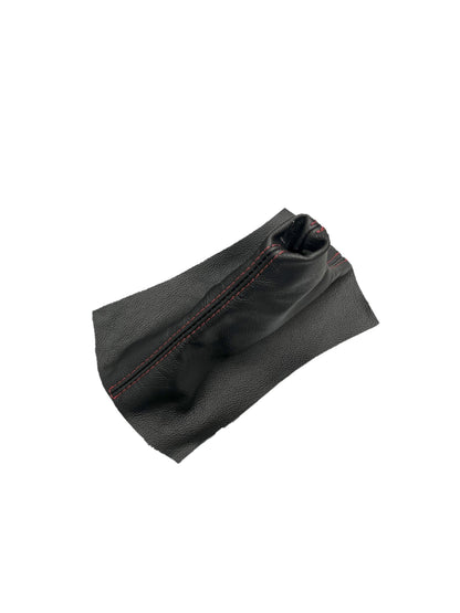 Red Stitch Leather Parking Brake & Shift Boot Cover For Ford Mustang GT 2005 2006 2007 2008 2009-2