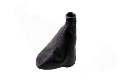 2010-2014 Ford Mustang GT Convertible Coupe V8 V6 Black Genuine Leather Emergency Brake Boot Cover-6