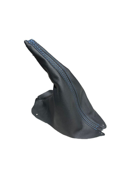 1994-2004 FORD MUSTANG GT-2001 Bullitt Black Genuine Leather Parking Brake Boot Cover-6
