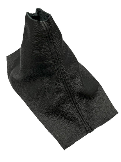 Black Stitch Leather Manual Shift Boot Cover For Ford Mustang GT 2010 2011 2012 2013 2014-0