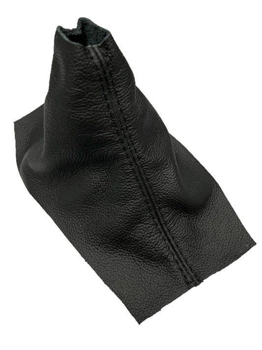 Black Stitch Leather Manual Shift Boot Cover For Ford Mustang GT 2010 2011 2012 2013 2014-0