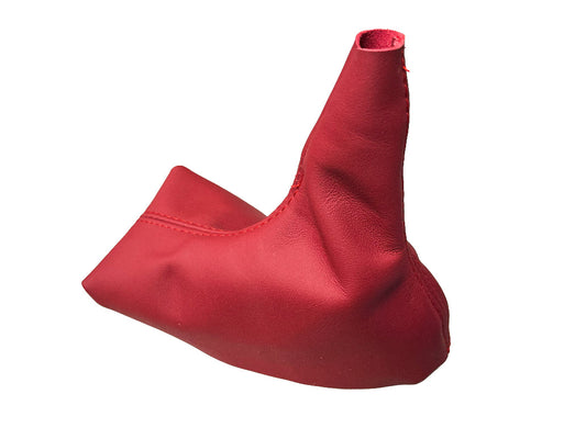 For 1997-2004 Porsche Boxster Red Genuine Leather MANUAL Shift Boot Cover-0
