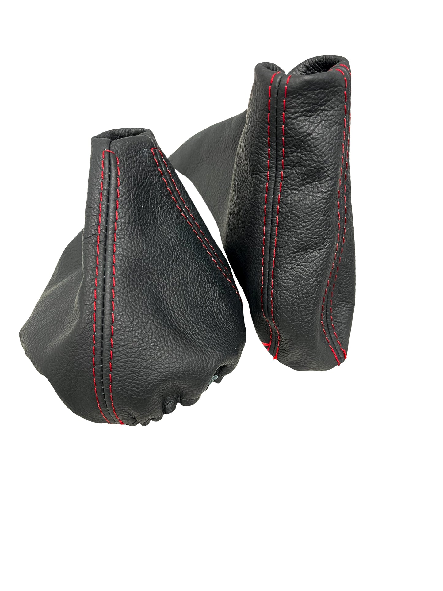 For 2005-2013 BMW E91 E92 E93 Genuine Leather Parking Brake & Shift Boot Cover In Black-2
