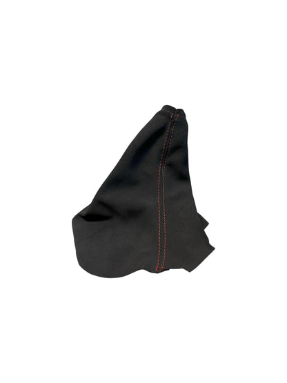 Black Alcantara Real Suede Shift Handbrake Boot Console lid Cover For Chevy Corvette C6 2005-2013-2