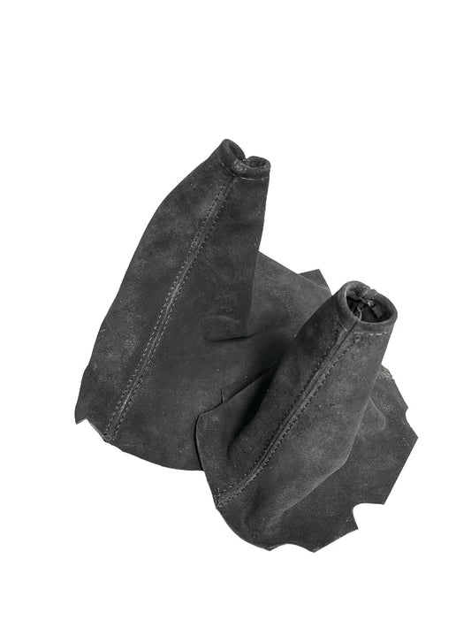 Genuine Suede Emergency Brake & Shift Boot Cover For Chevy Corvette C6 2005-2013-0