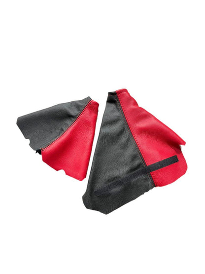 For 1997-2004 Chevy Corvette C5 Torch Red & Black Leather Interior Piece Cover Set-3