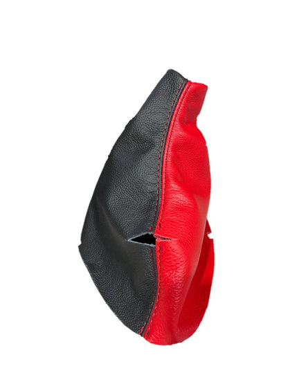Black & Torch Red Leather Interior Piece Cover Set AUTOMATIC Transmission For 1997-2004 Chevy Corvette C5-6